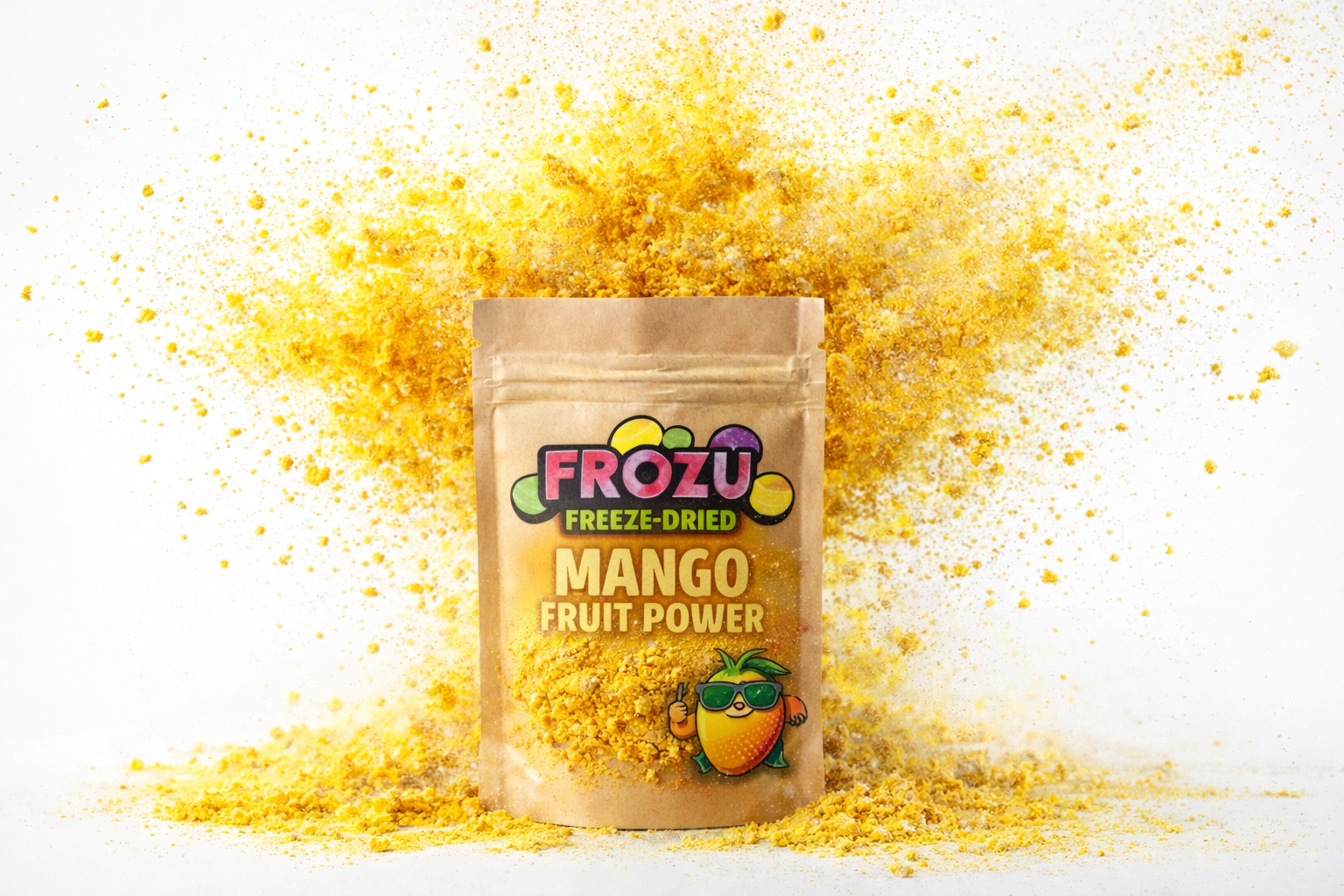 FROZU Freeze-Dried Mango Fruit Power